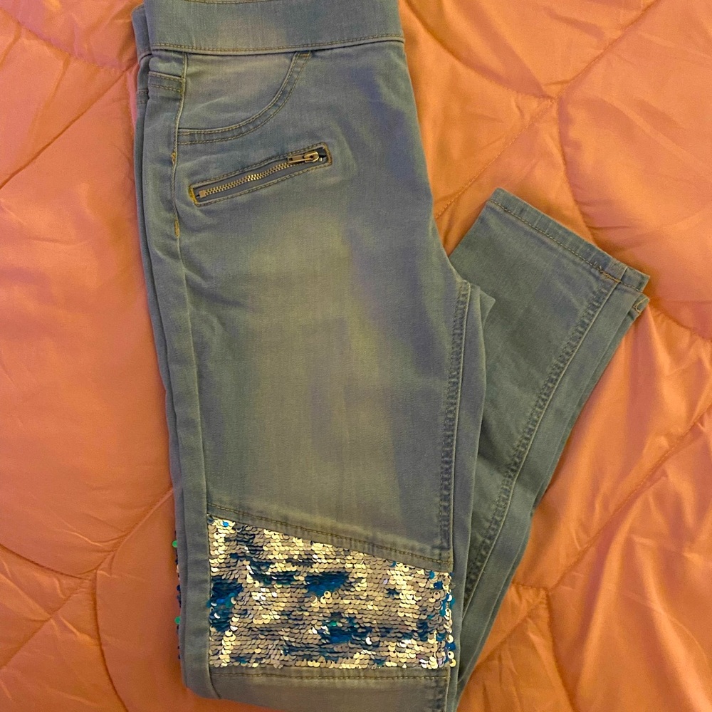 Girls Justice Mid rise jean leggings